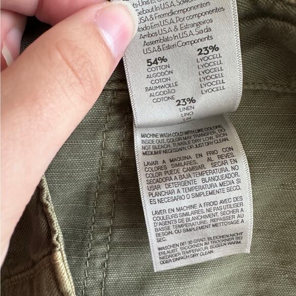 NWT Mother Shaker Crop Short In Army Green 24 - Picture 6 of 8